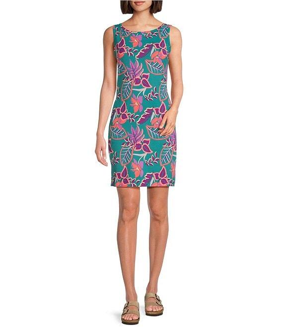 Columbia Women's Chill River Printed Crew Neck Sleeveless Shift Dress Product Image