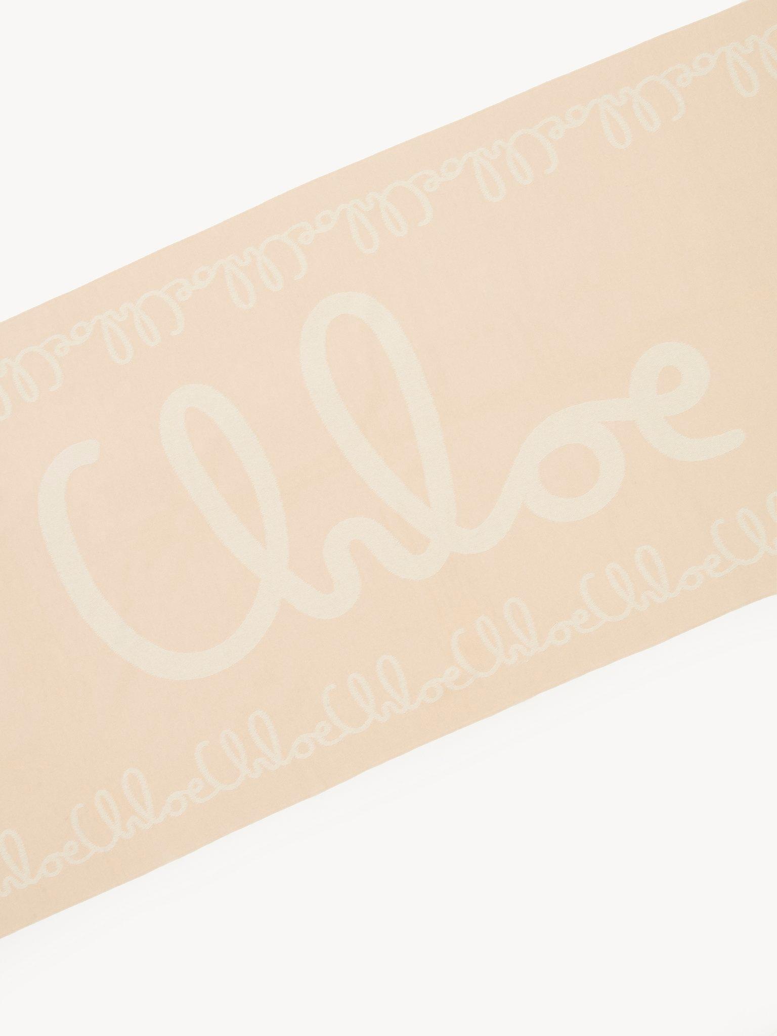 The Chloé Iconic scarf in jacquard wool Product Image