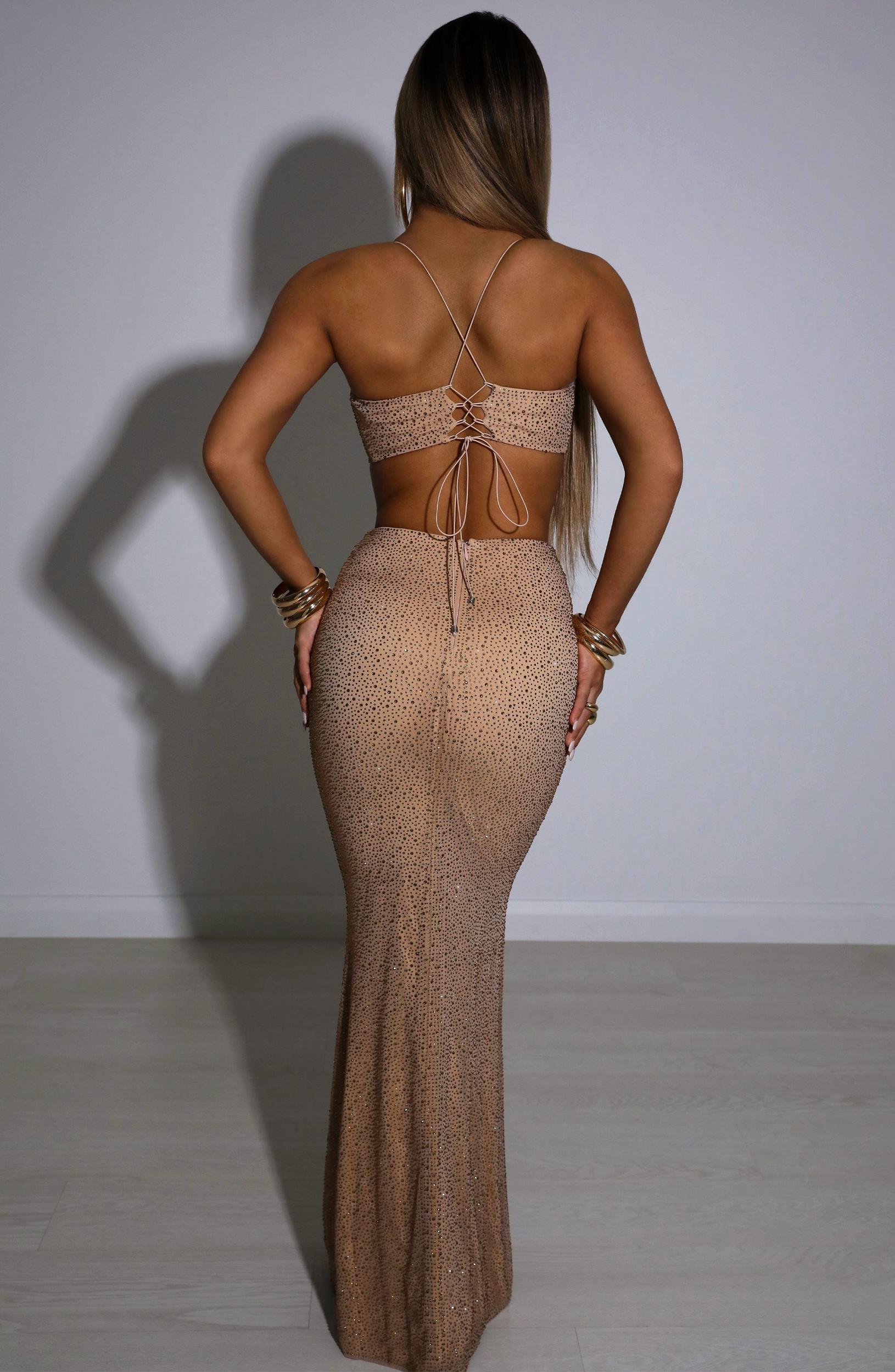 Eloise Maxi Skirt - Bronze Product Image