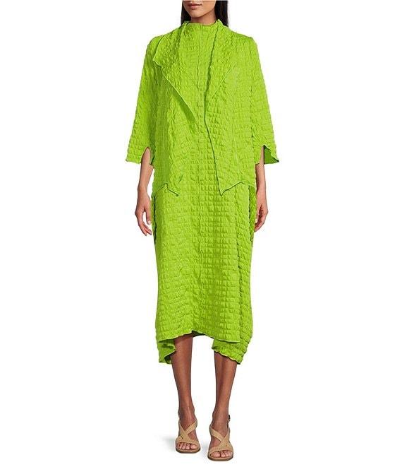 IC Collection Pucker Shawl Collar Open Front Bracelet Sleeve Jacket Product Image