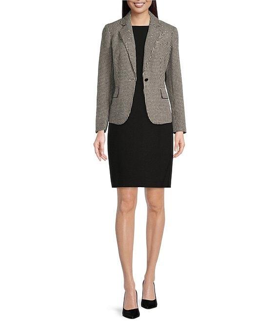 Anne Klein Stretch Crepe Sleeveless Sheath Dress Product Image