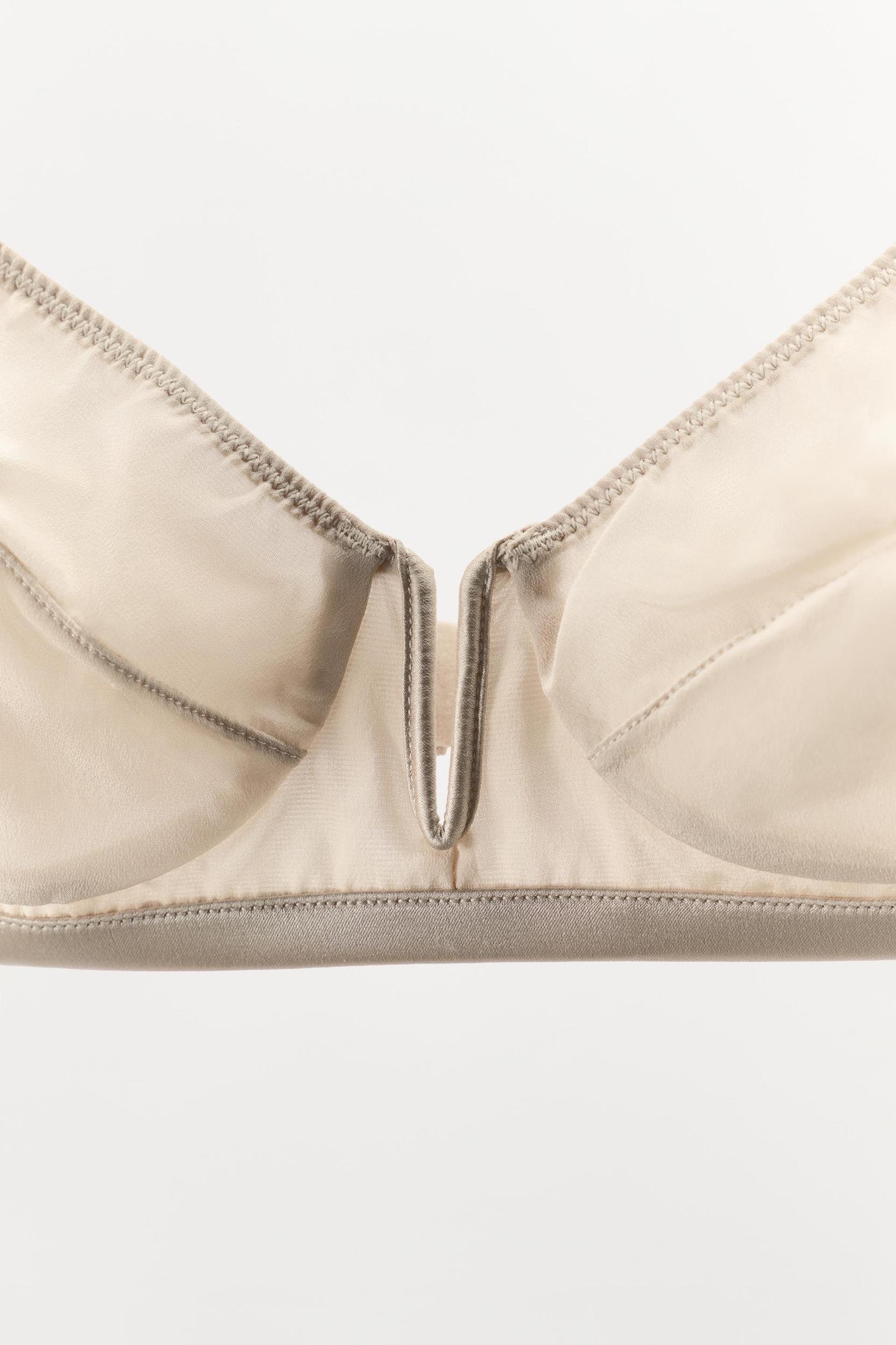 BRALETTE WITH SILK METAL PIECE Product Image