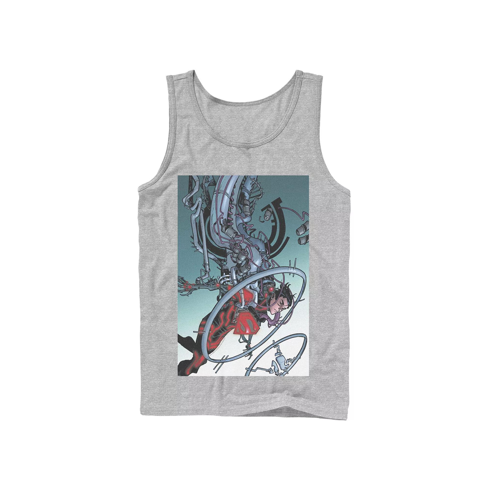 Men's DC Comics Superman Mechanics Comic Poster Tank Top,  Product Image