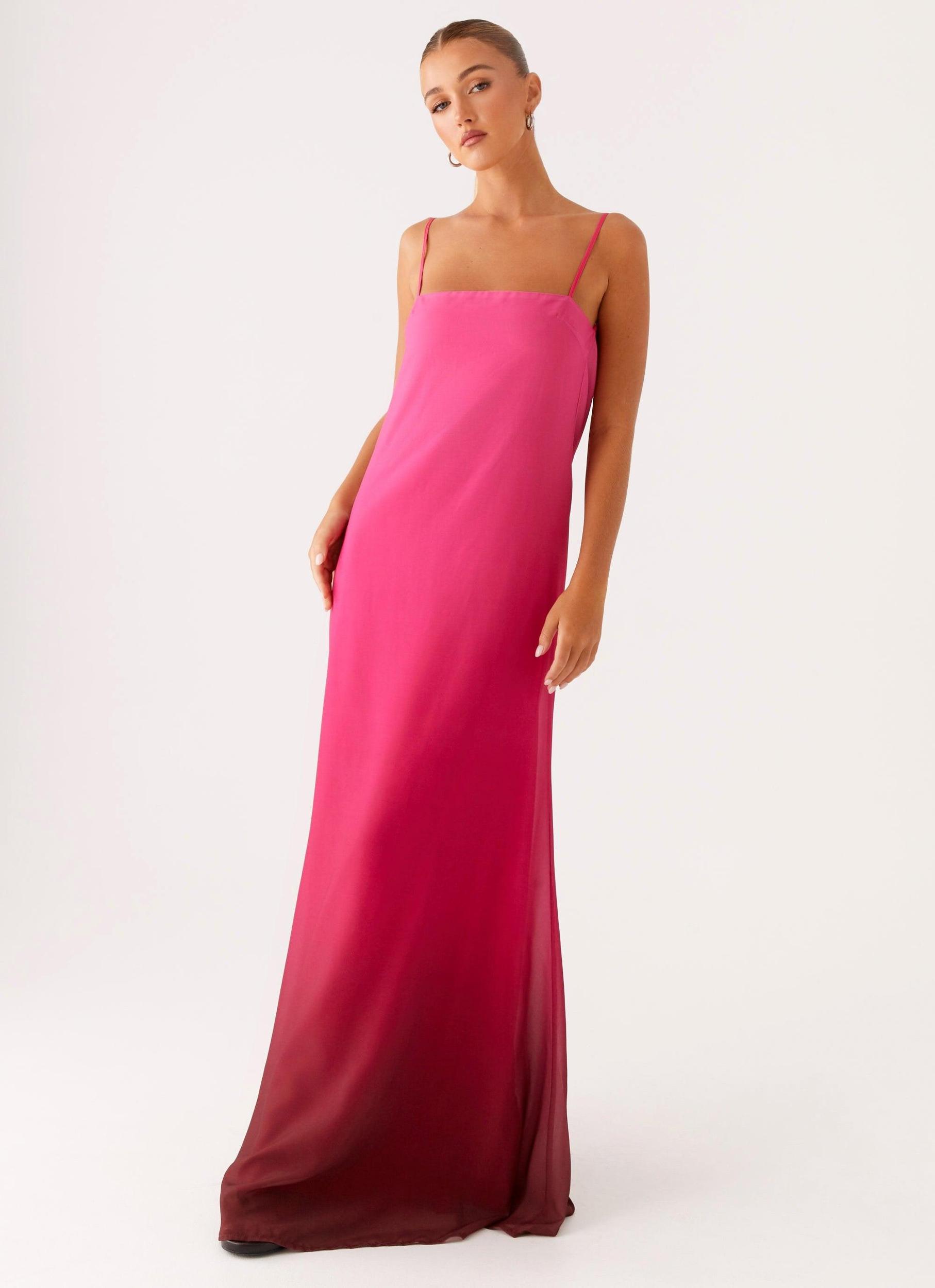 Marianne Maxi Dress - Fuchsia Gradient Product Image