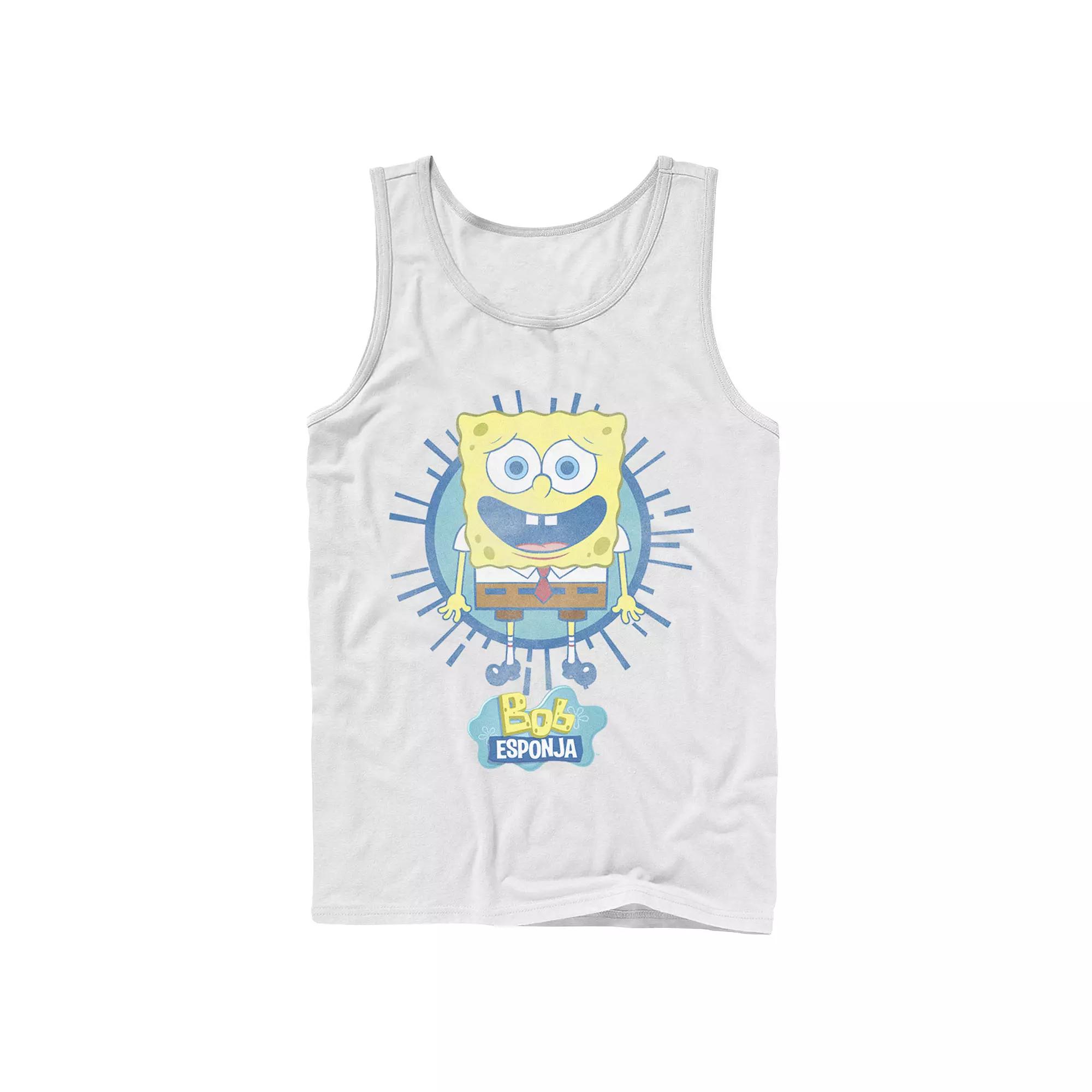 Men's Nickelodeon SpongeBob SquarePants Bob Rays Spanish Graphic Tank Top,  Product Image