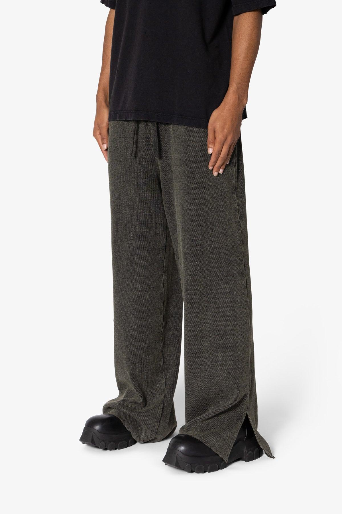 Ultra Baggy Thermal Sweatpants - Olive Product Image