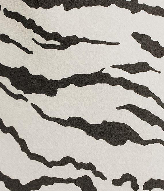 I.N. San Francisco Zebra Print Drape Neck Slip Dress Product Image