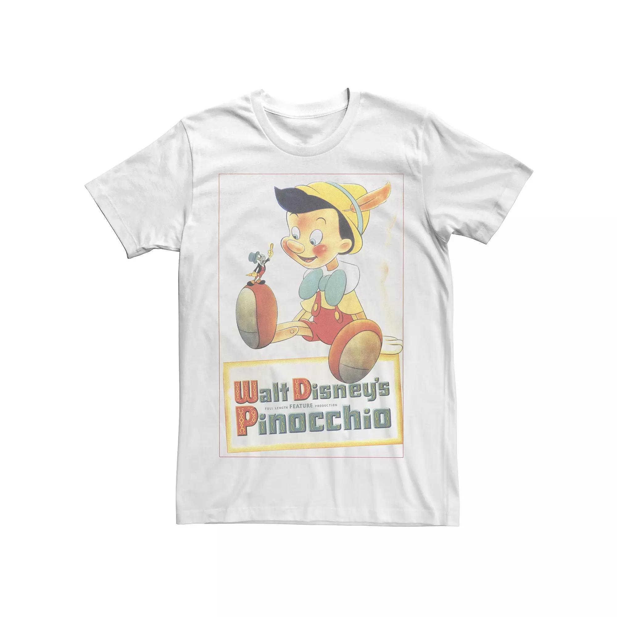 Big & Tall Disney Pinocchio Vintage Portrait Tee, Men's,  Product Image