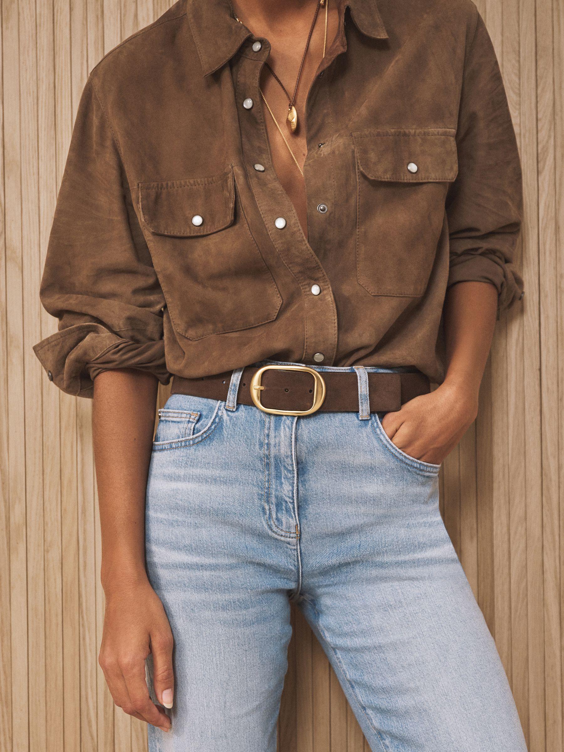 Slim Straight-Leg Jeans in Light Blue Product Image