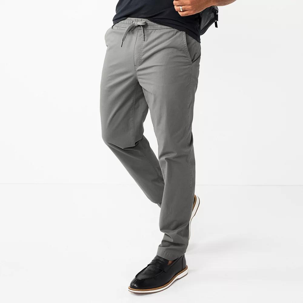 Men's Sonoma Goods For Life® Slim-Fit Pull-On Pants, Size: Large, Castle Rock Product Image