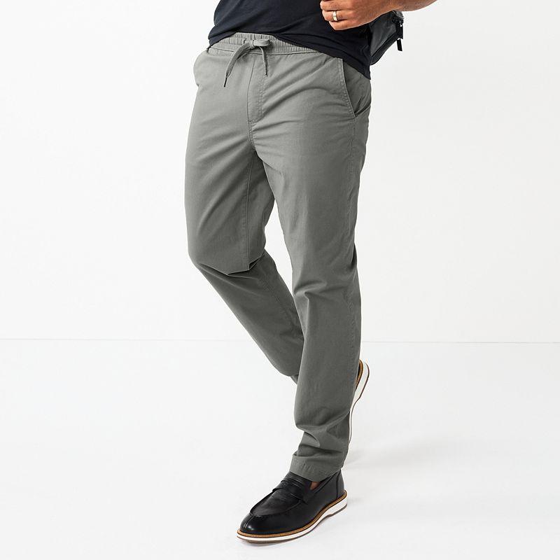Men's Sonoma Goods For Life® Slim-Fit Pull-On Pants, Size: Large, Castle Rock Product Image