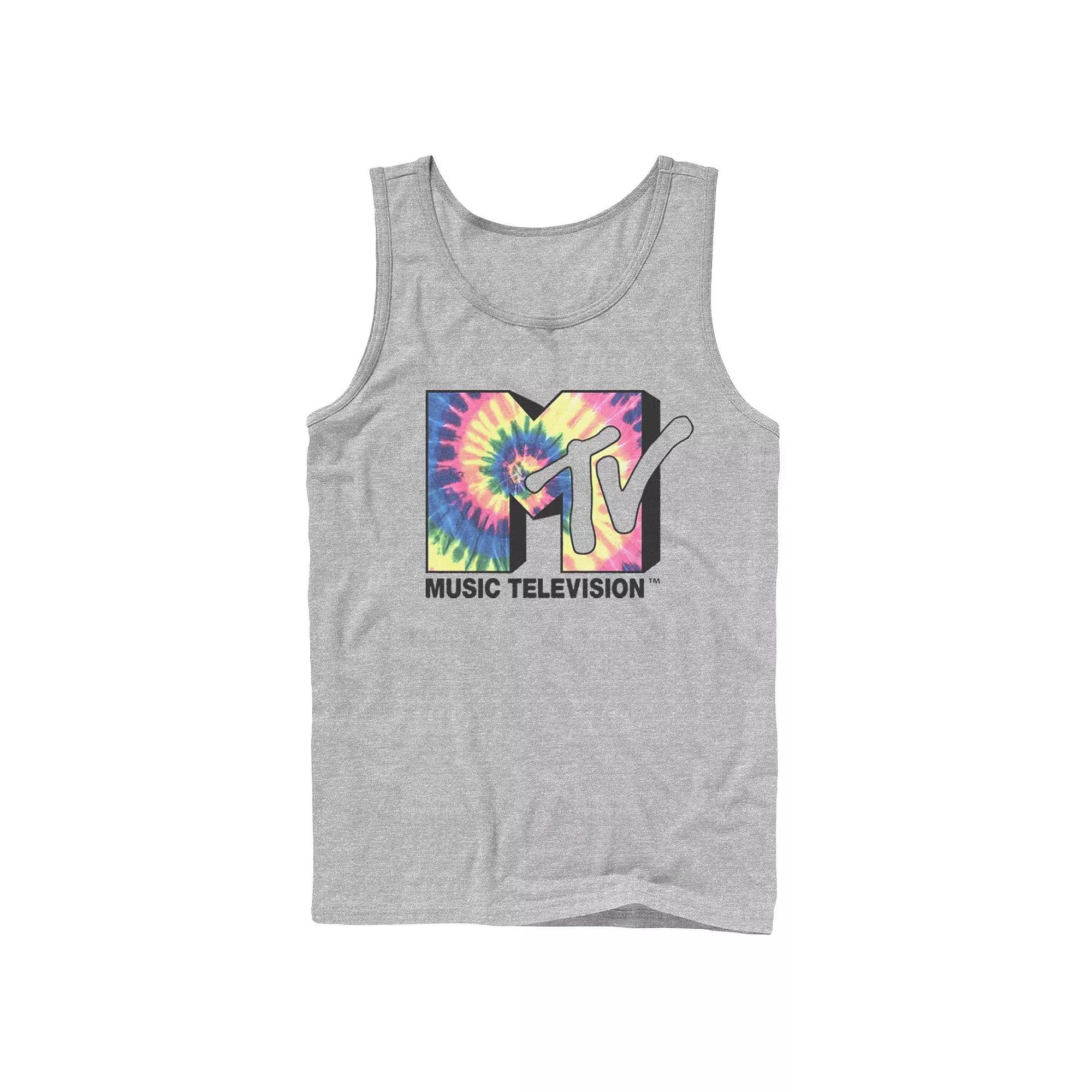 Men's MTV Music Television Tie Dye Logo Tank Top,  Product Image