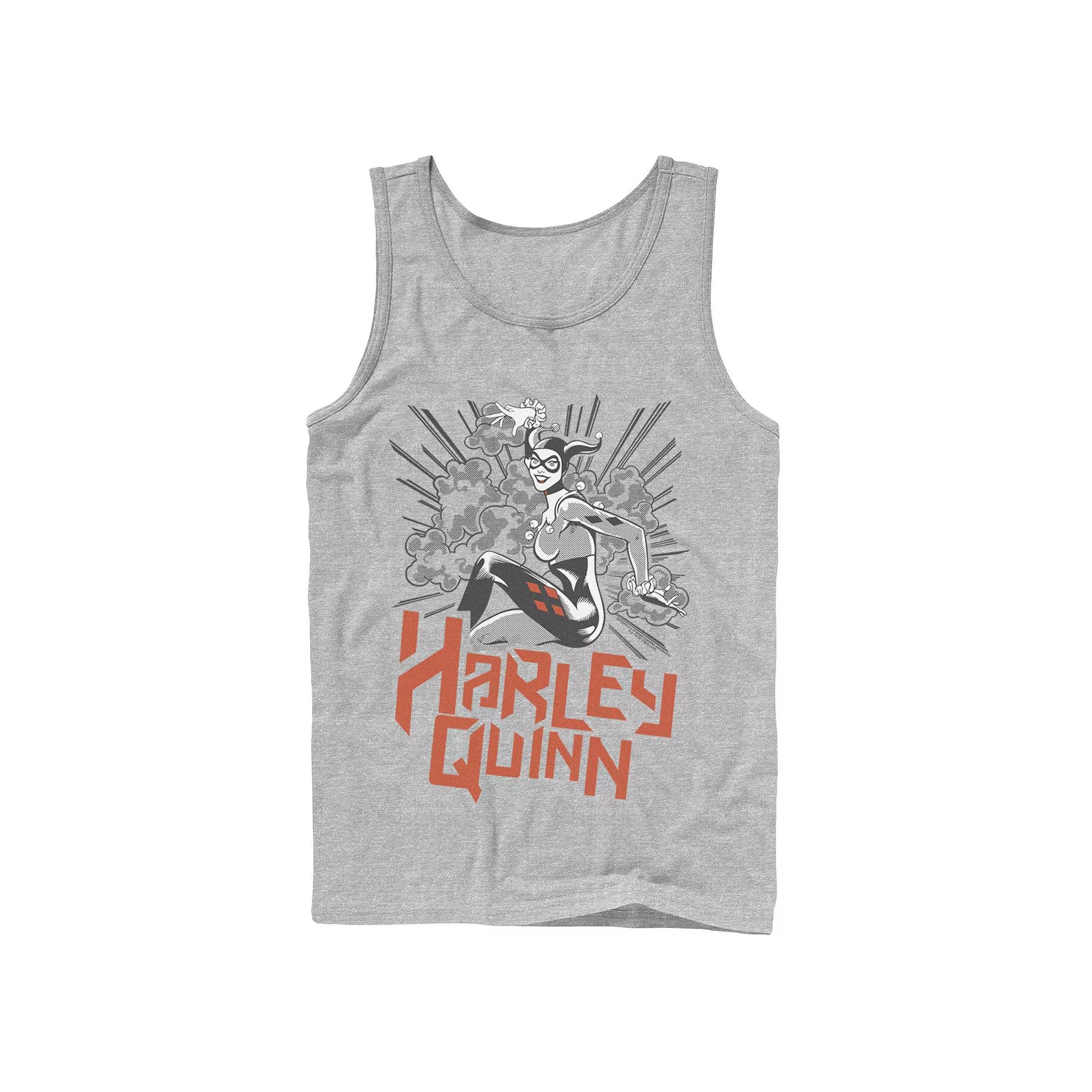 Men's DC Comics Harley Quinn Action Pose Tank Top,  Product Image