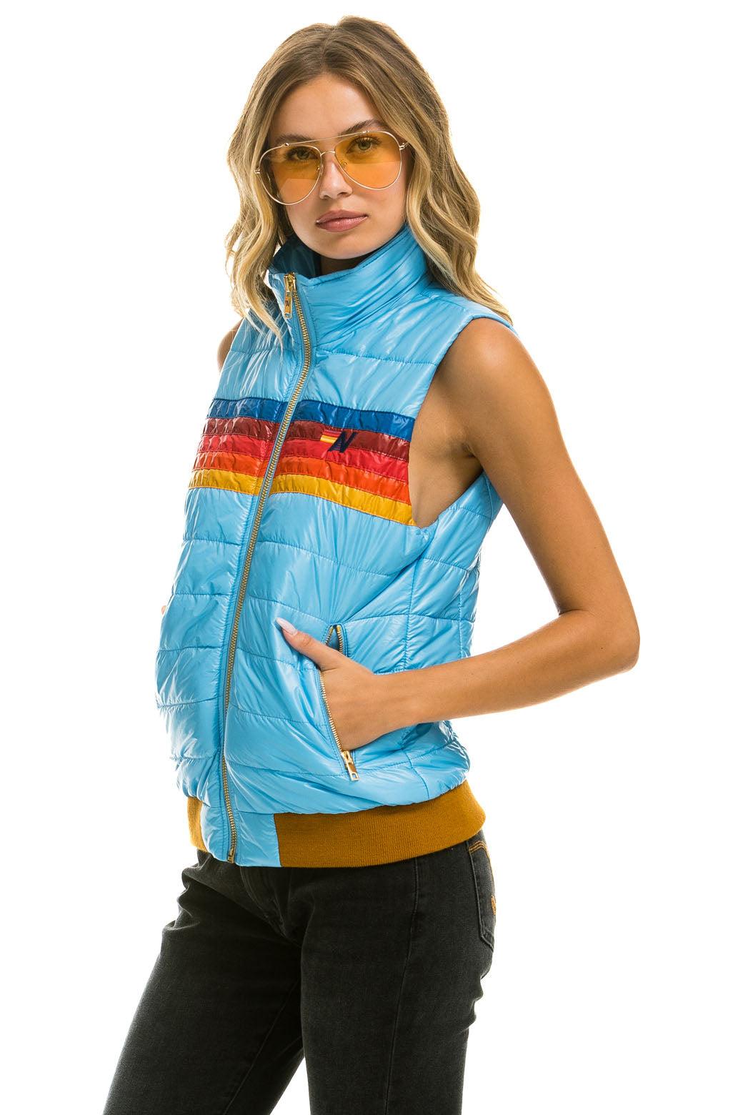 WOMEN'S 5 STRIPE VEST - GLOSSY SKY Female Product Image