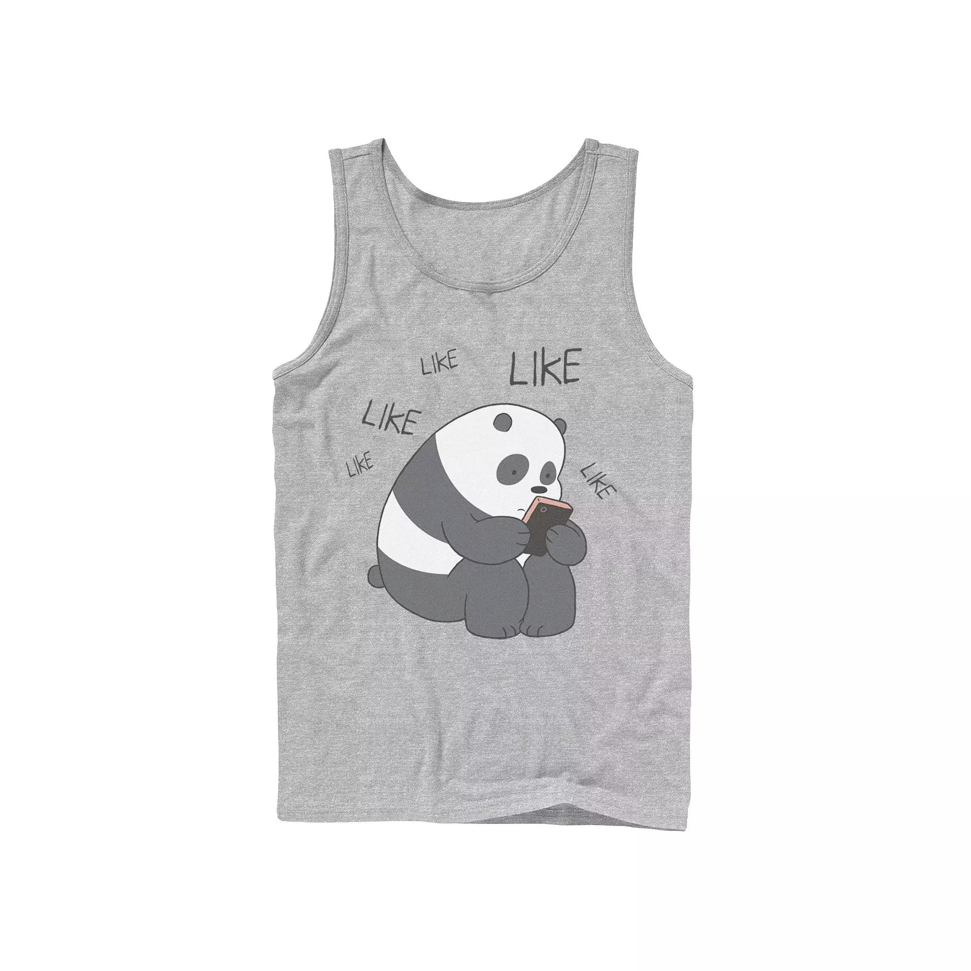 Men's Cartoon Network We Bare Bears Like Texting Tank Top,  Product Image