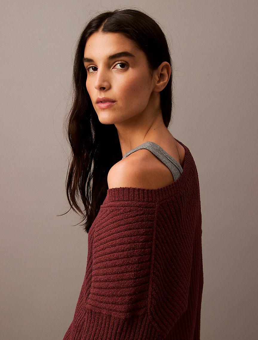 Soft Rib V-Neck Sweater Product Image