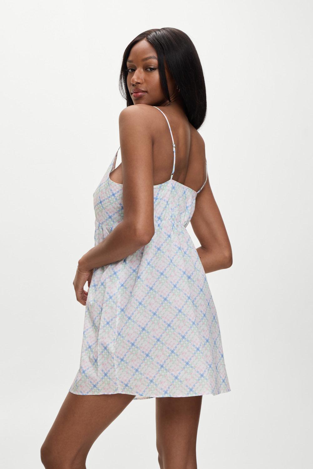 Airy Poplin Mini Dress - Cottage Meadow Product Image