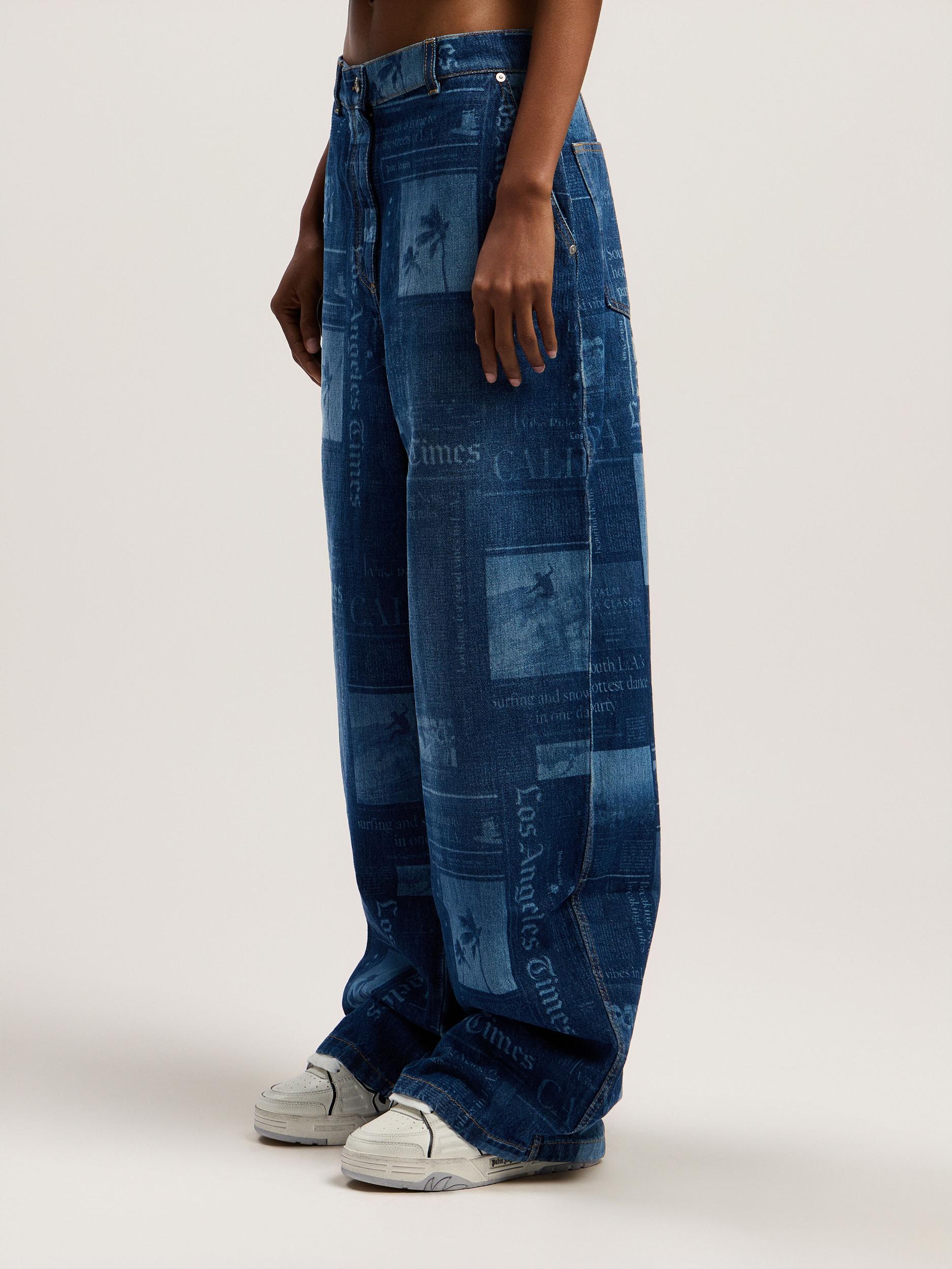 PaxLaTimes Baggy Denim Pants Product Image