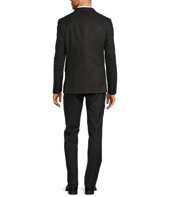 Hickey Freeman Classic Fit Flat Front Solid Wool 2-Piece Suit Product Image