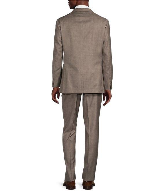 Cremieux Modern Fit Flat Front Solid Sharkskin 2-Peice Suit Product Image