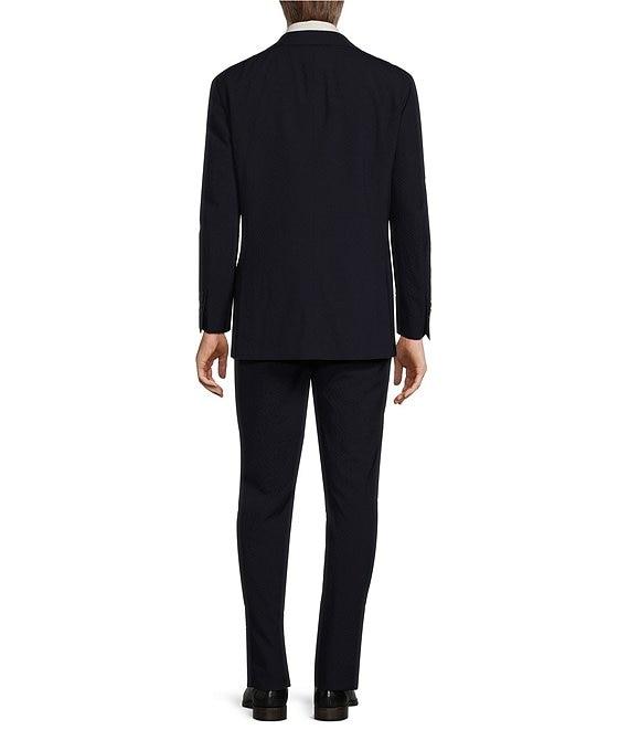 Hickey Freeman Classic Fit Flat Front Seersucker Pattern 2-Piece Suit Product Image