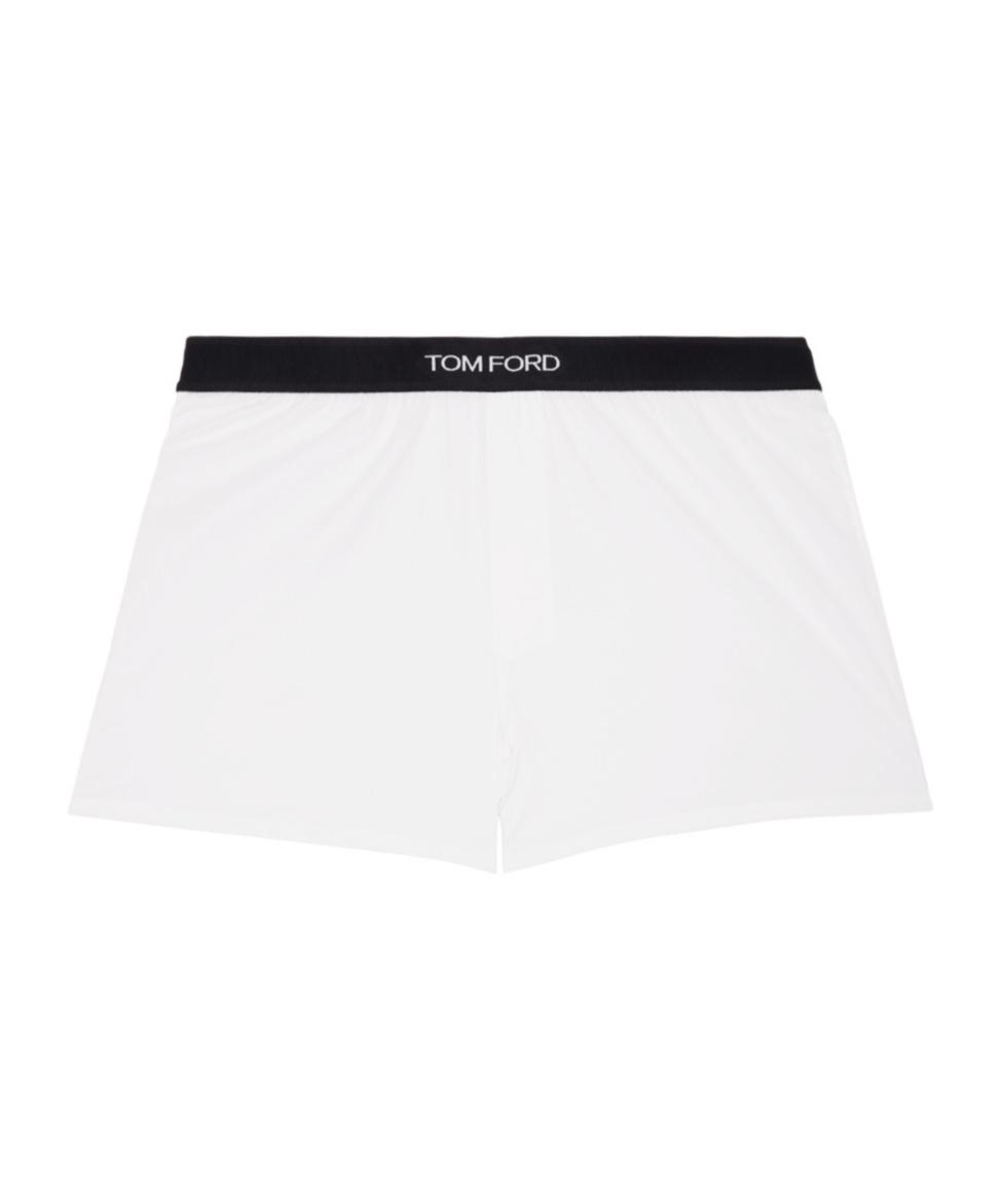 TOM FORD Stretch Cotton & Modal Jersey T-shirt In White Product Image