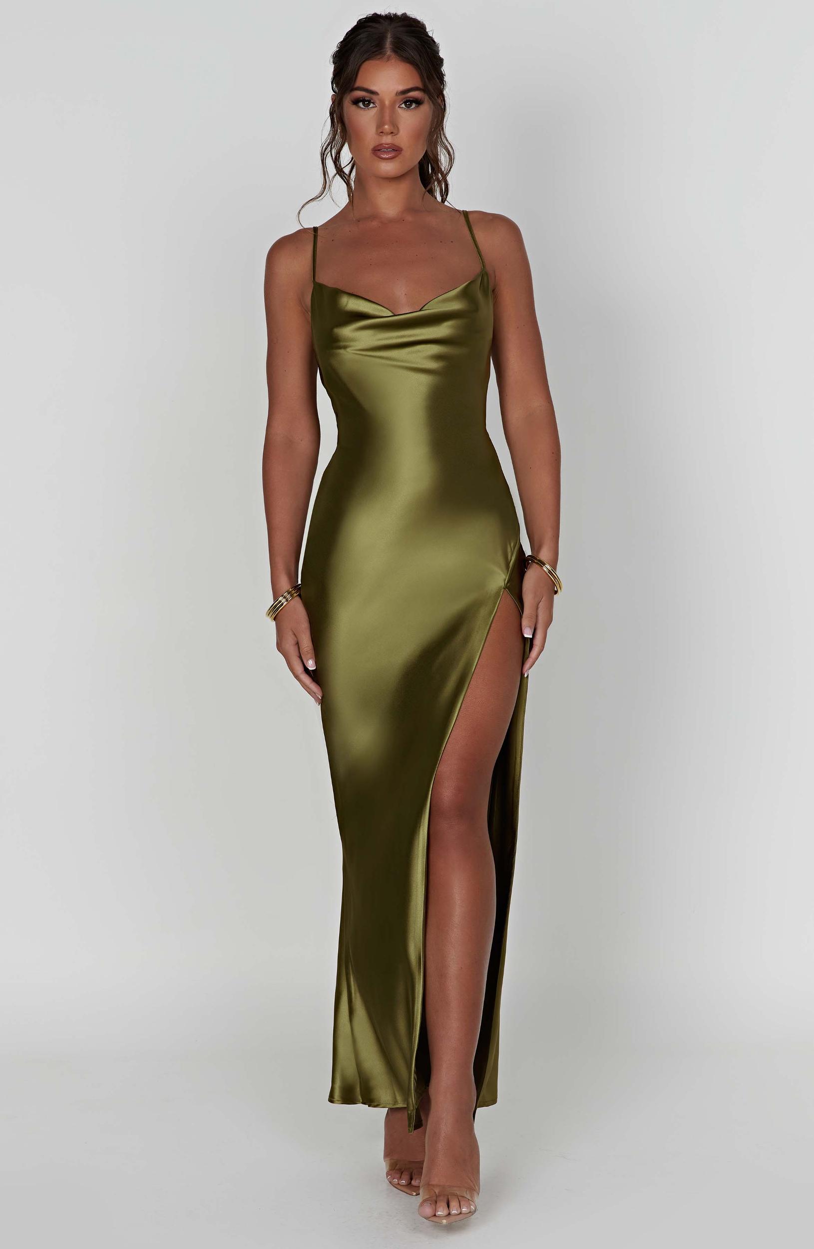 Celestina Maxi Dress - Khaki Product Image