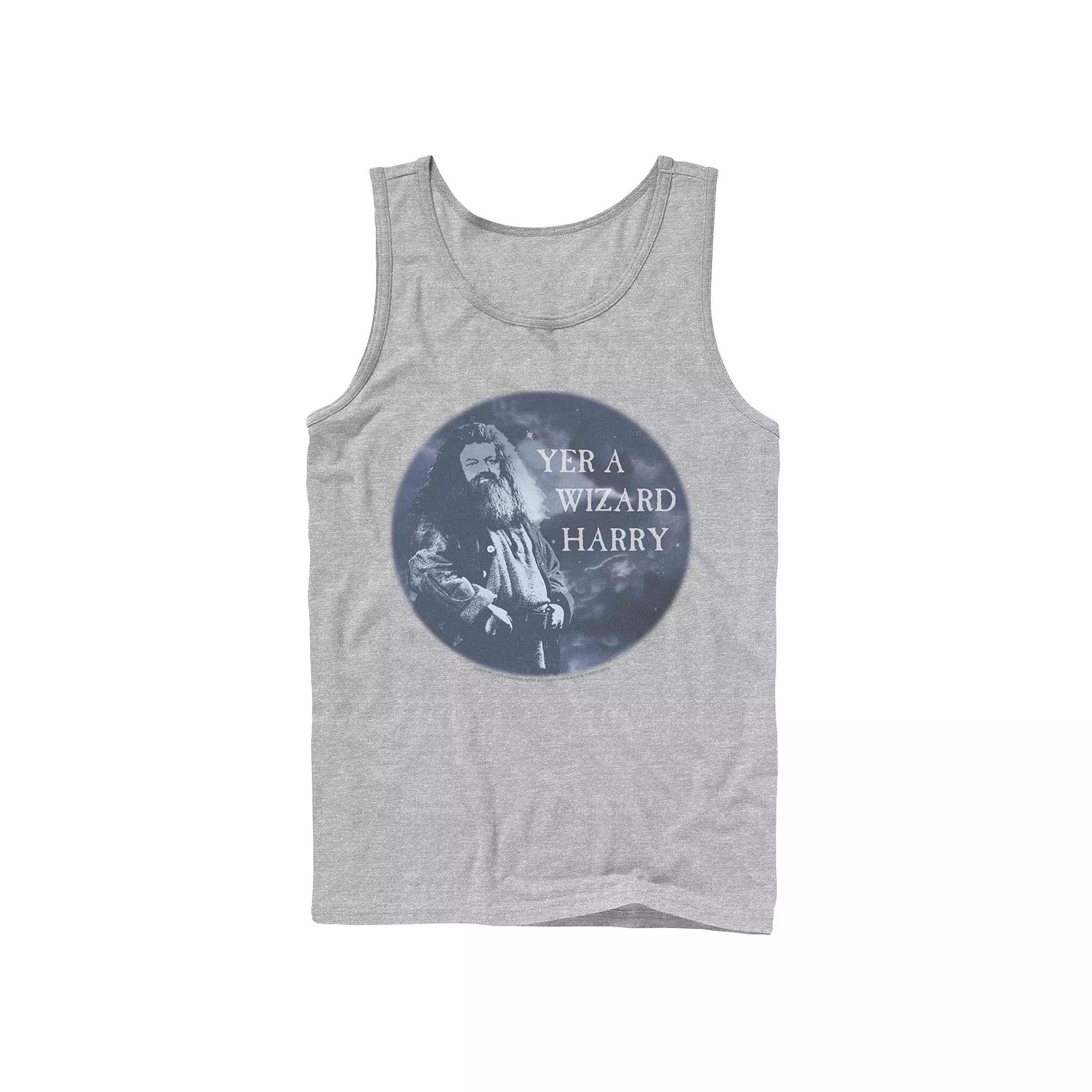 Men's Harry Potter Hagrid Yer A Wizard Harry Portrait Graphic Tank Top,  Product Image