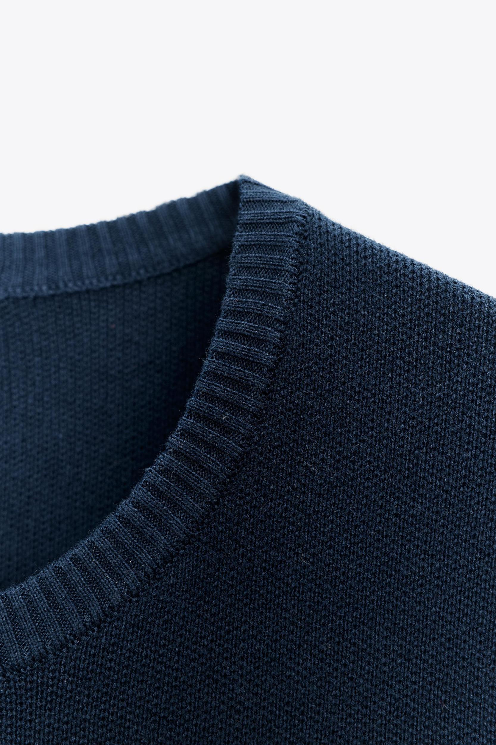 SHORT SLEEVE BASIC KNIT TOP Product Image