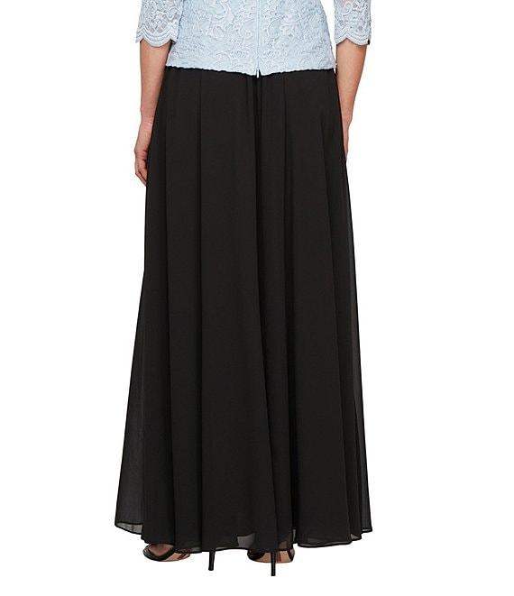 Alex Evenings Long Chiffon A Line Full Skirt Product Image