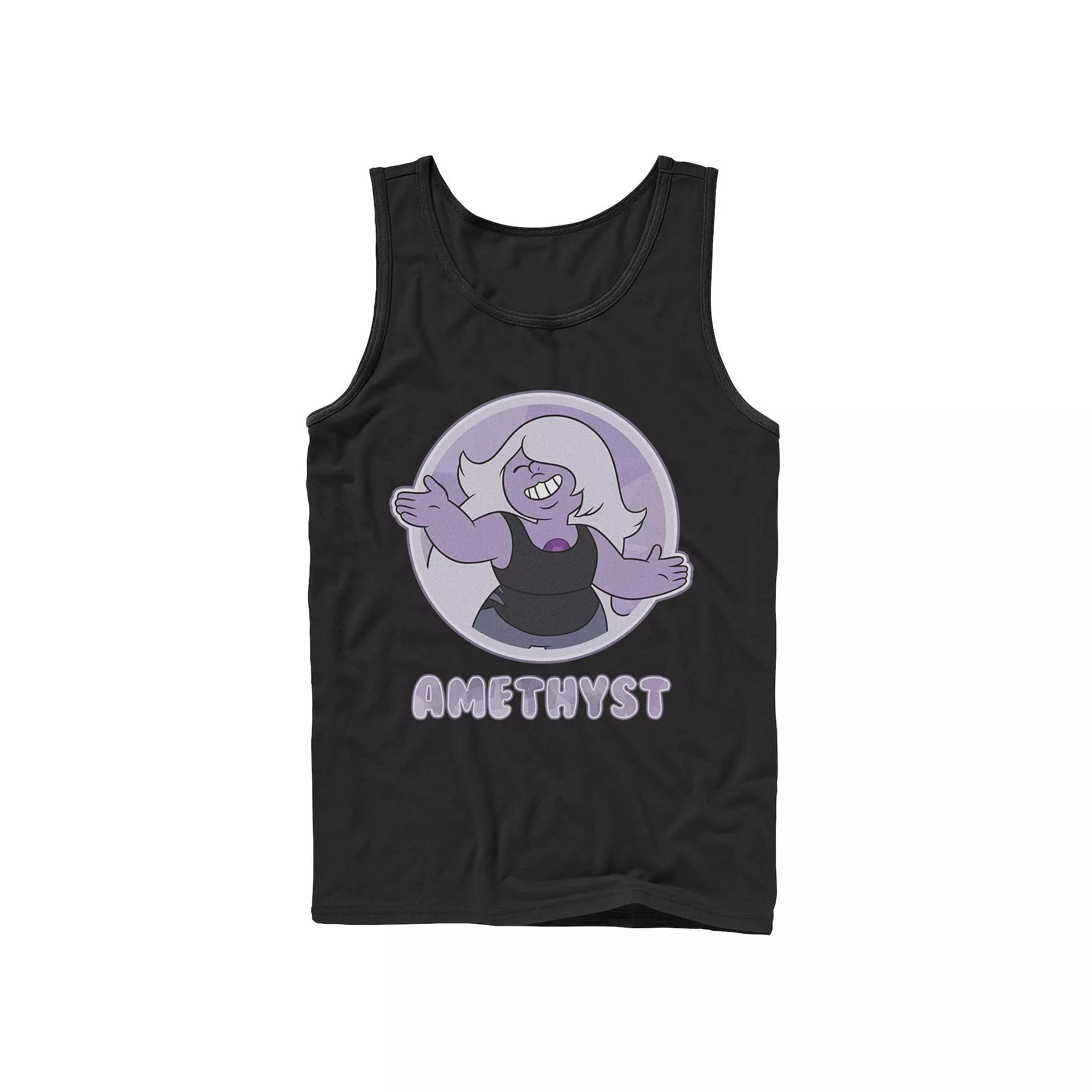 Men's Cartoon Network Steven Universe Amethyst Character Badge Tank Top,  Product Image