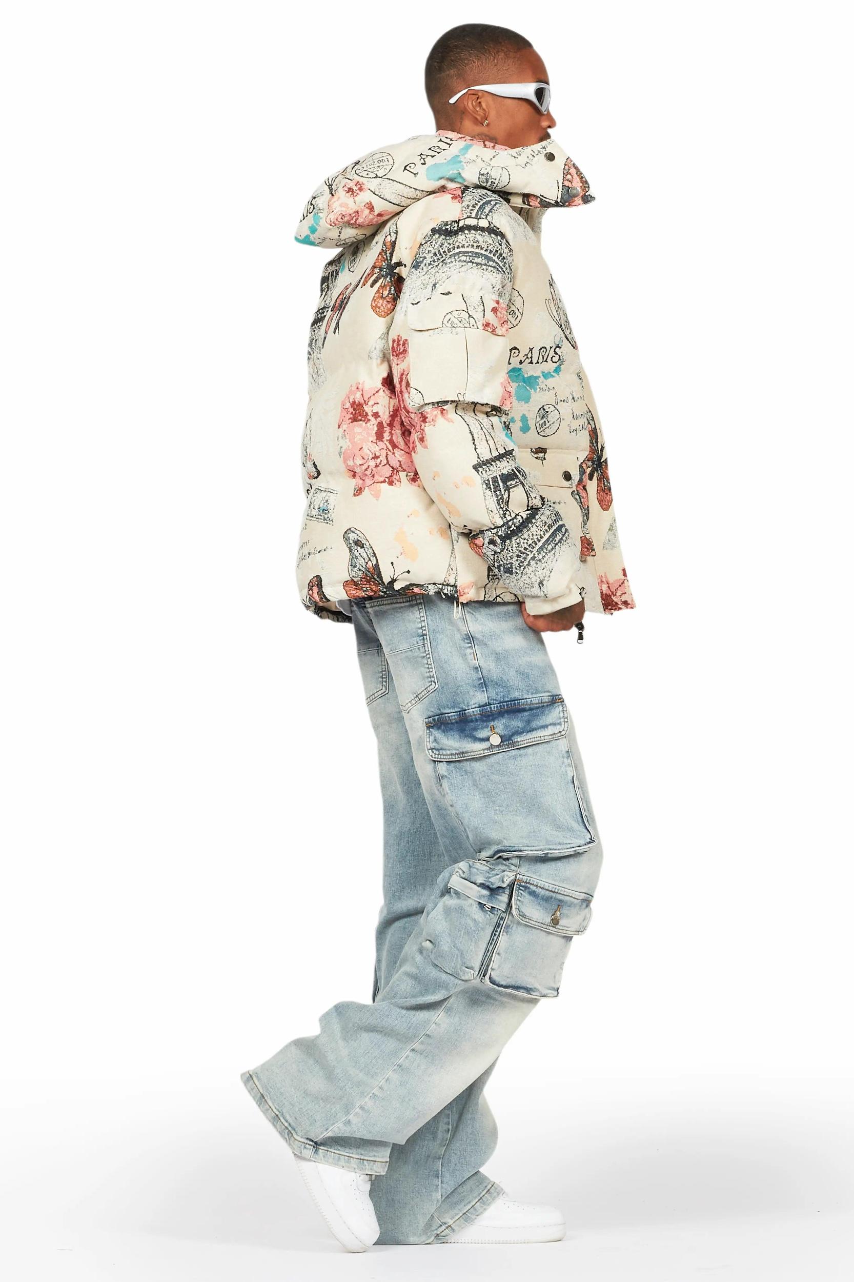 Lenz Blue Baggy Fit Jean Male Product Image