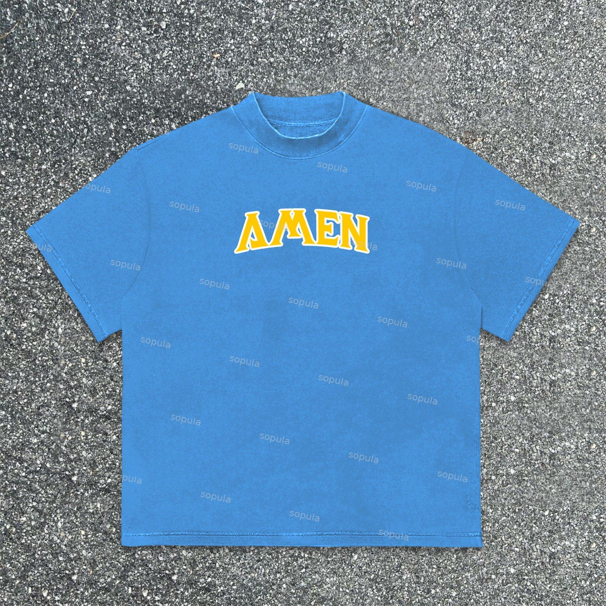 Sopula Jesus Is My Best Friend Sogan Graphics Cotton T-Shirt Product Image