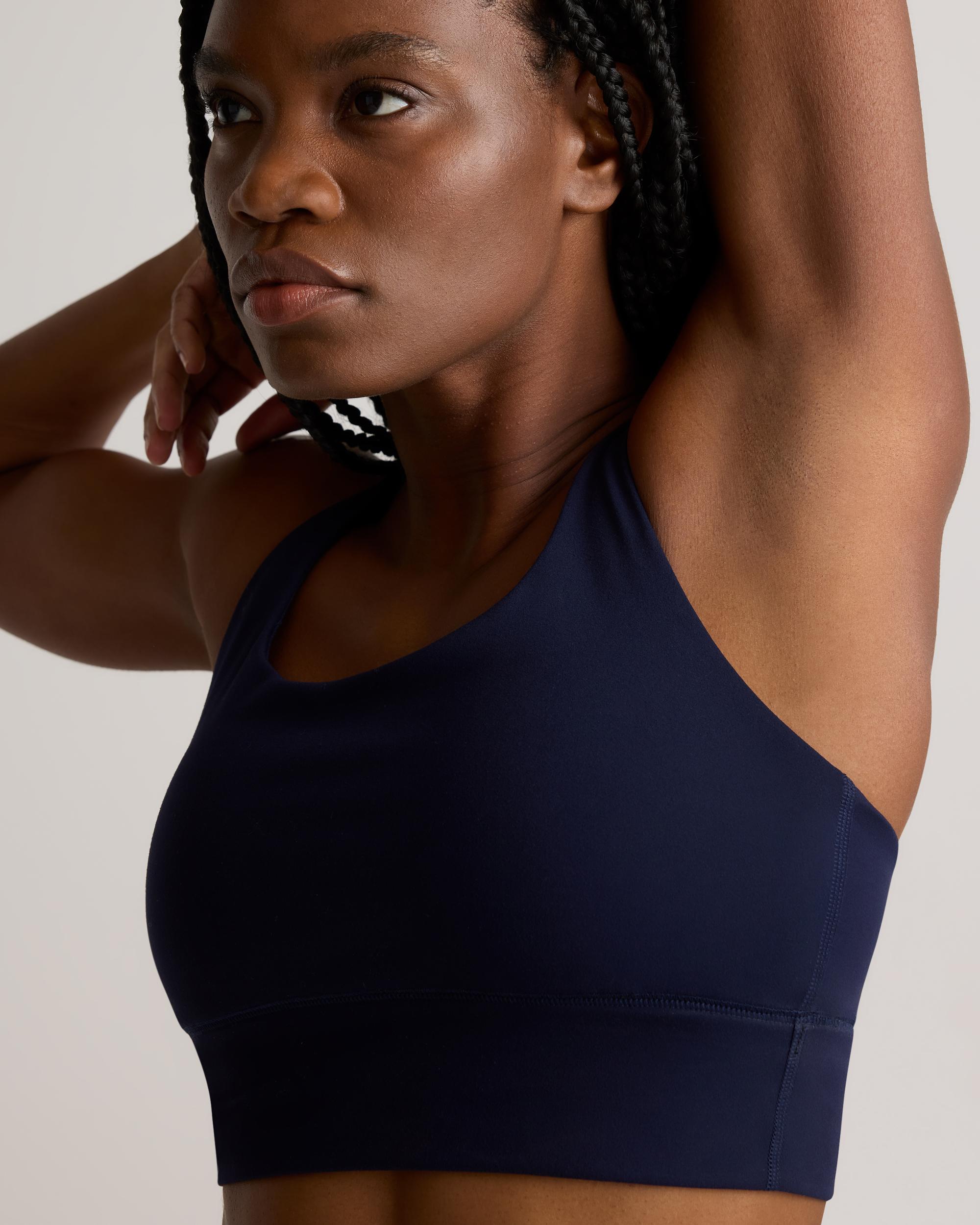 Quince | Women's Power-Up Long Line Strappy Sports Bra Size XS, Nylon/Spandex Product Image