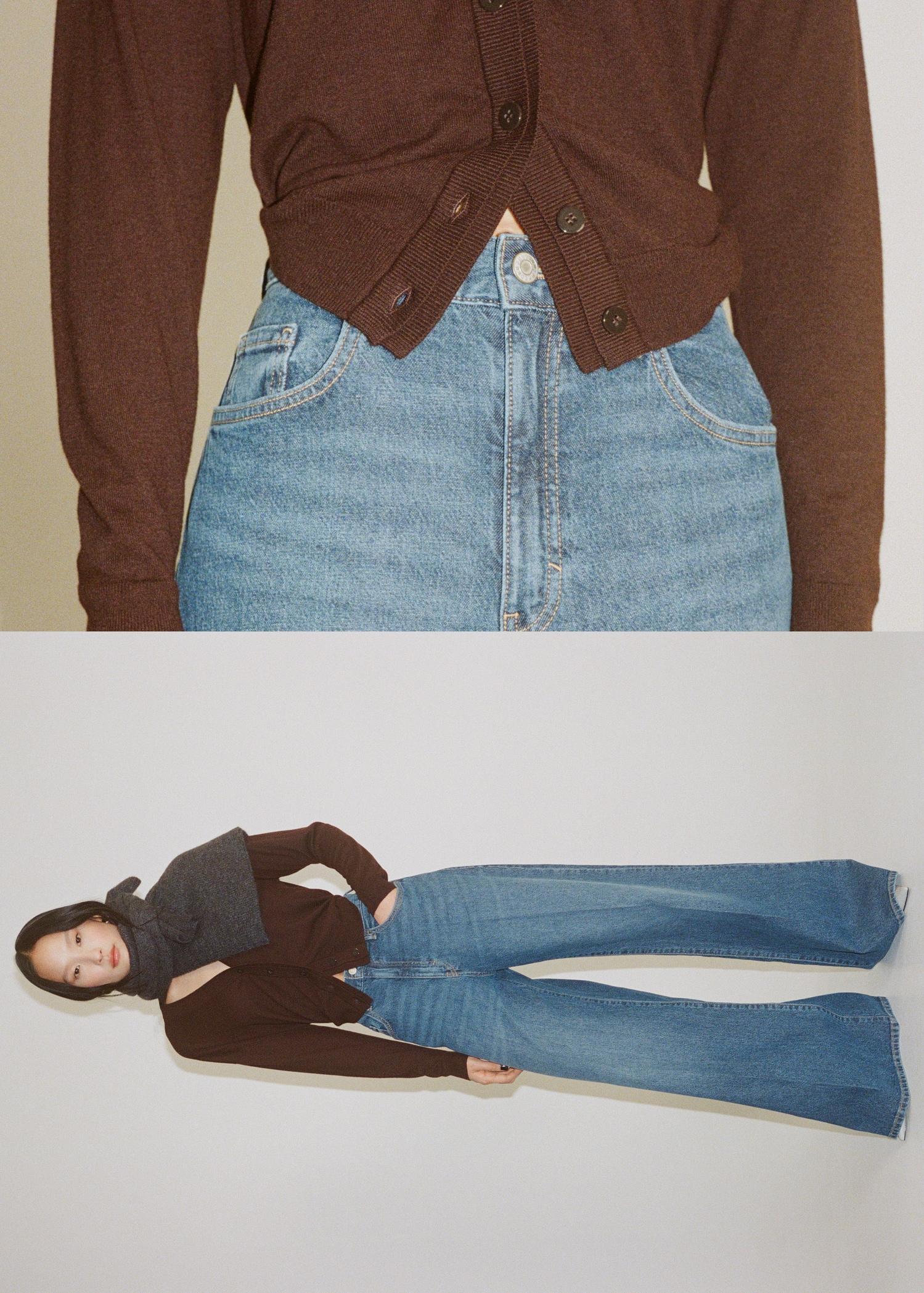 High-rise wideleg jeans - Women | MANGO USA Product Image