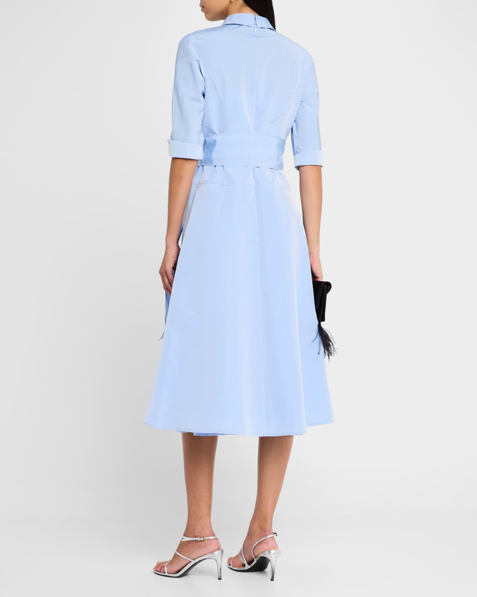 Drop Waist Taffeta Shirtdress Product Image