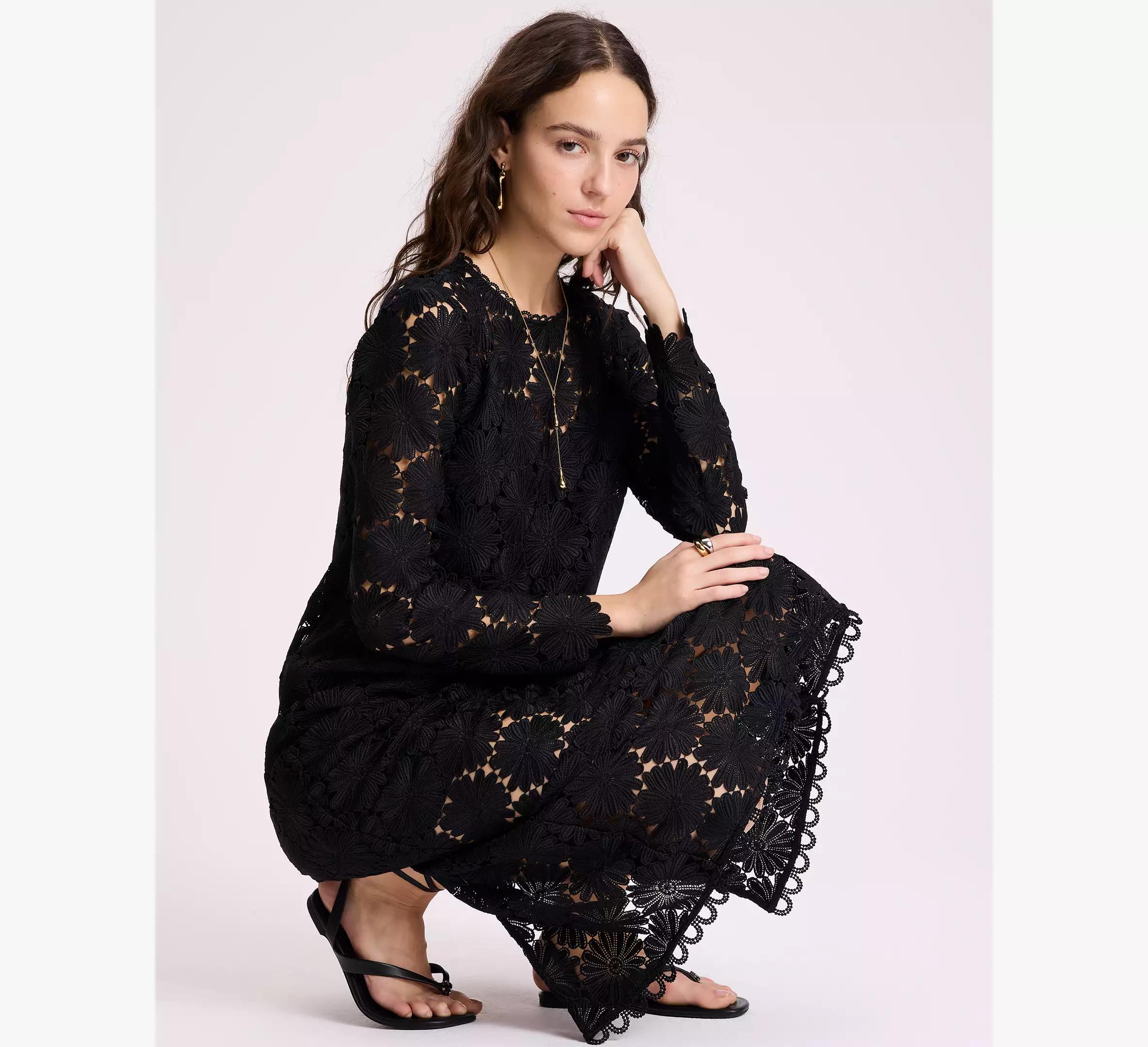 Daisy Lace Maxi Dress Product Image