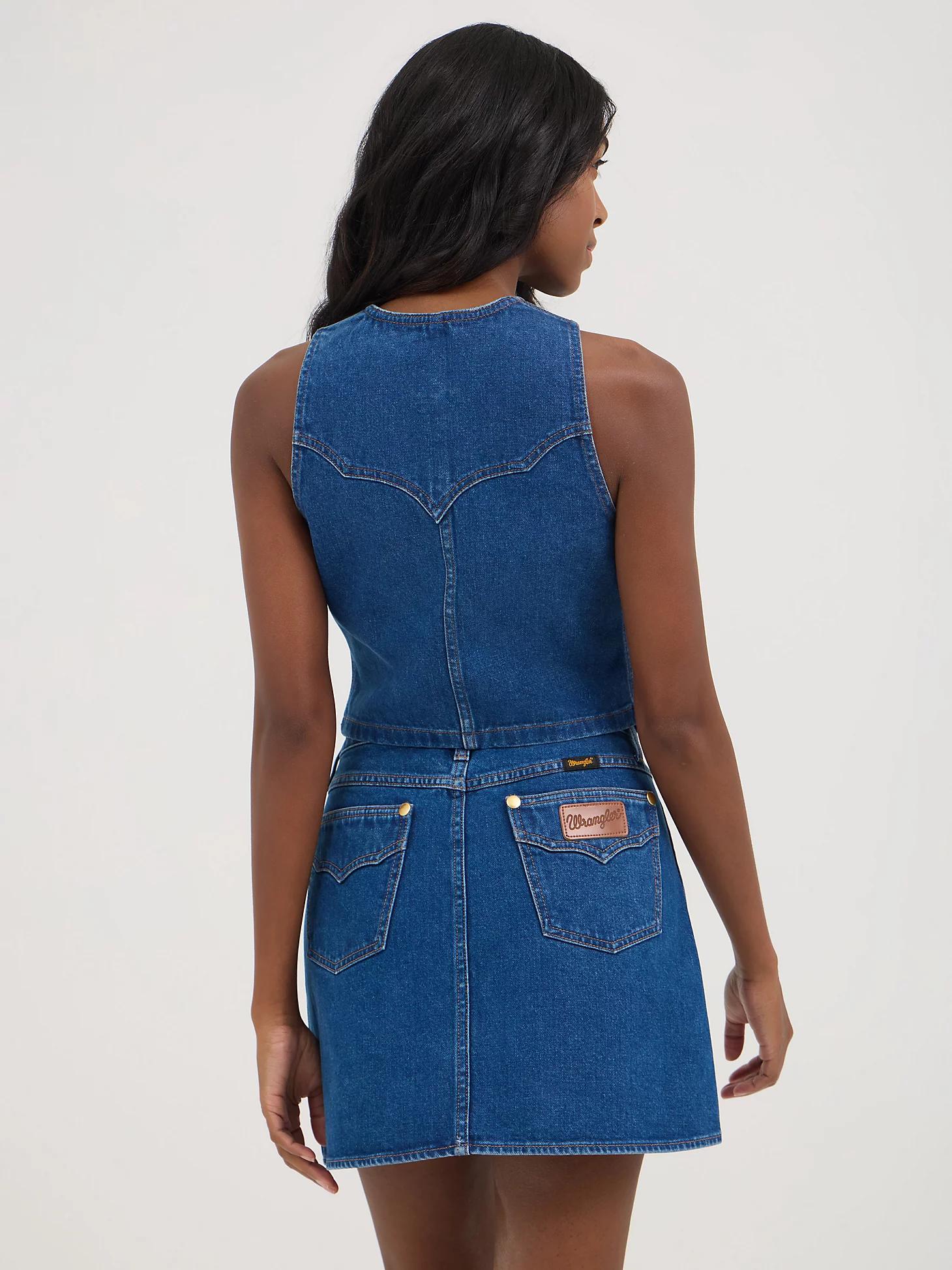 Wrangler® x Yellow Rose by Kendra Scott Denim Vest | Women's JACKETS & OUTERWEAR | Wrangler® Product Image