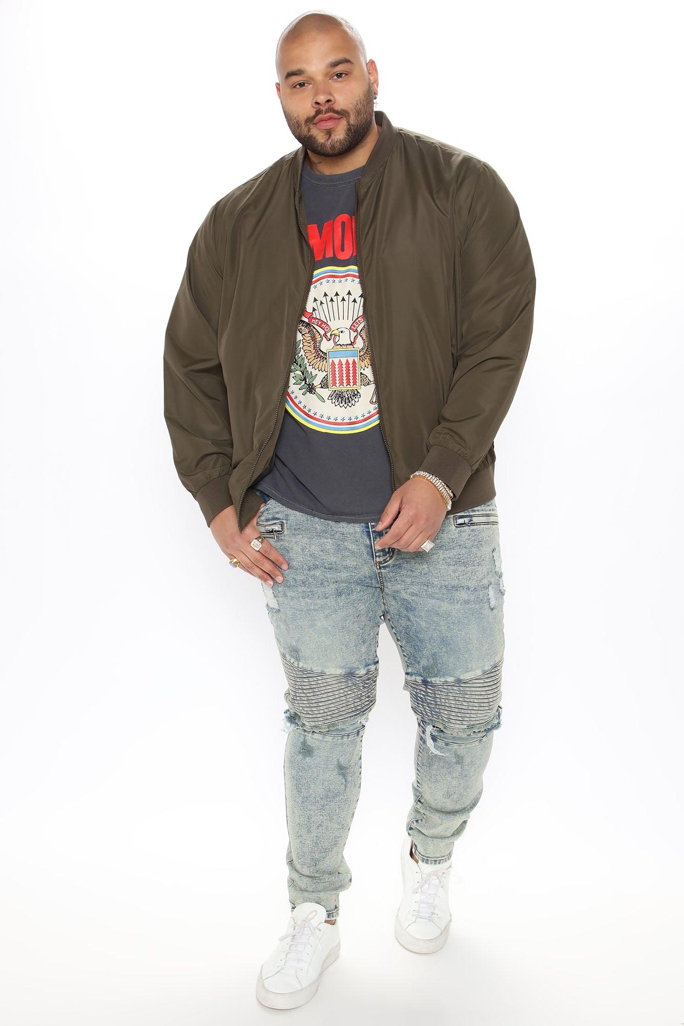 Eddie Bomber Jacket - Olive Product Image
