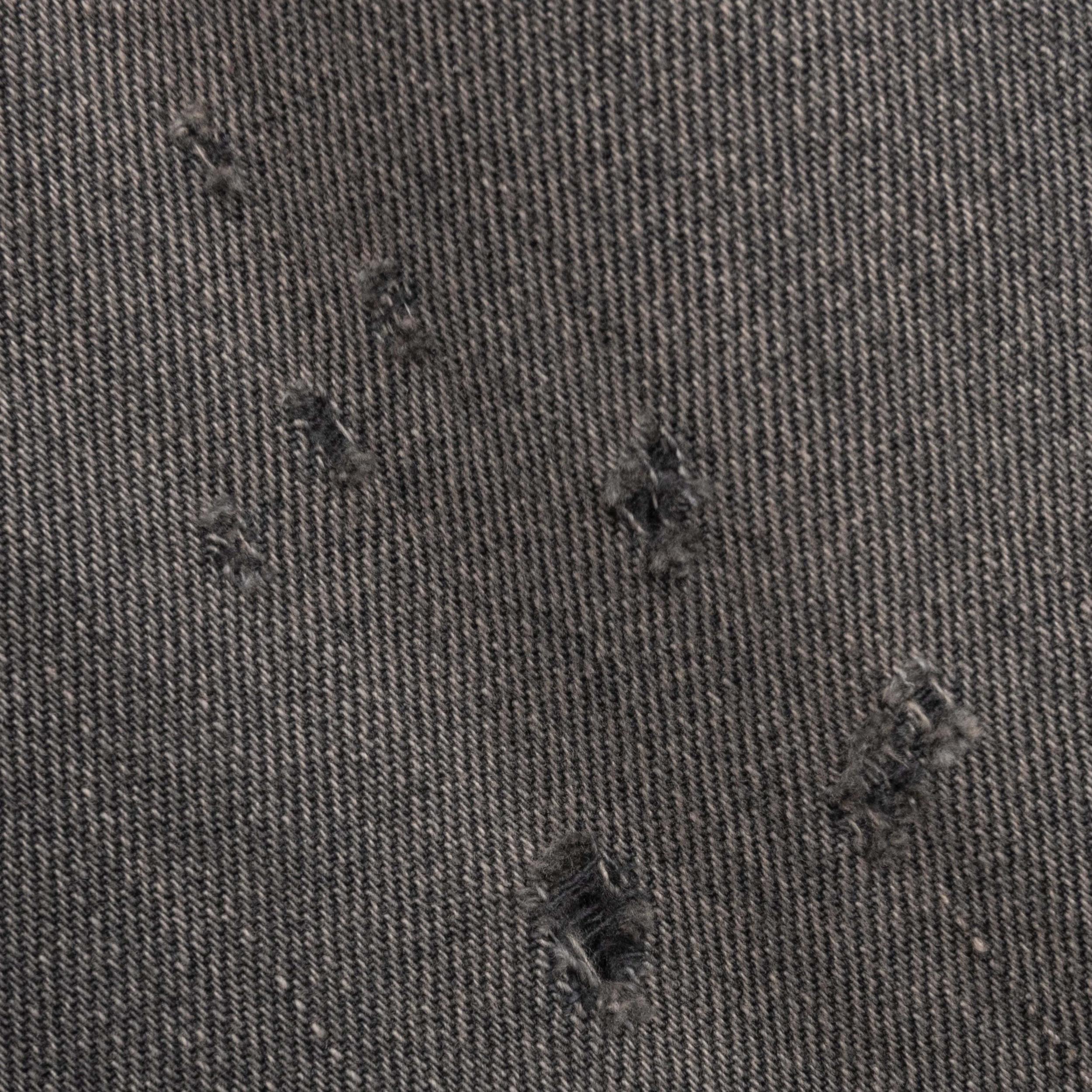 Distressed Denim Trousers - Black Male Product Image