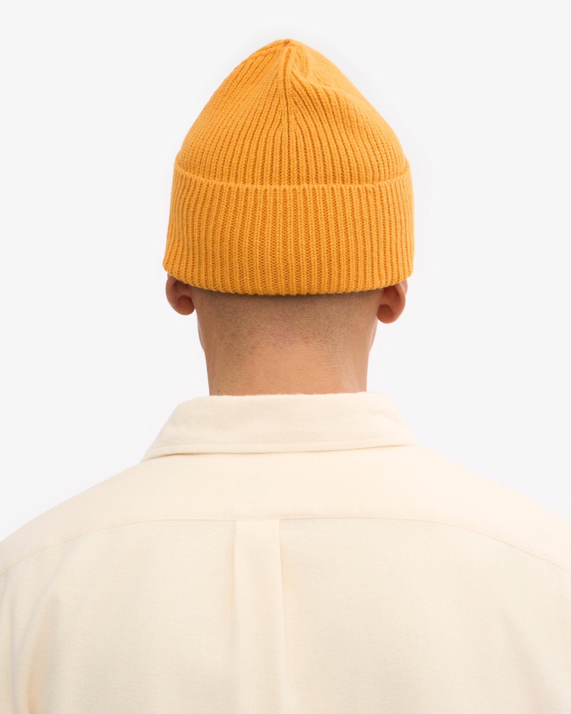 Merino Wool Beanie - Burned Yellow Product Image