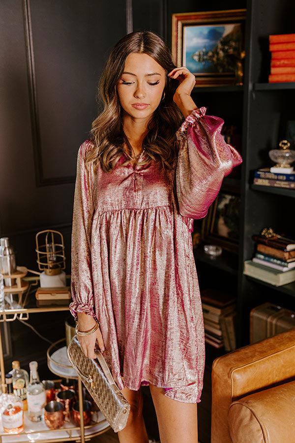 Shine Bright Metallic Mini Dress Product Image