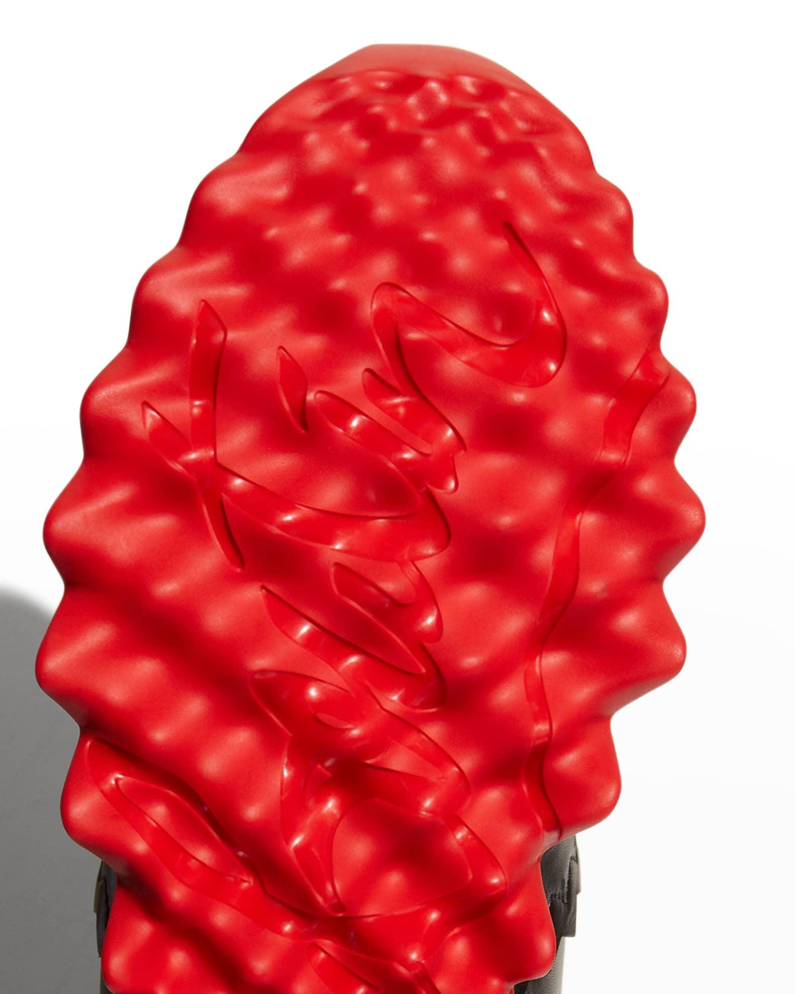 Men's Loubishark Flat Leather Red-Sole Runner Sneakers Product Image