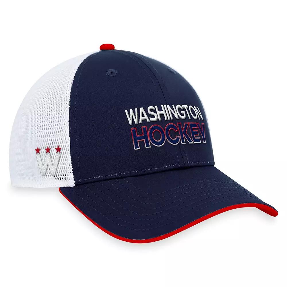 Men's Fanatics Branded Navy Washington Capitals Authentic Pro Alternate Jersey Trucker Adjustable Hat, Blue Product Image