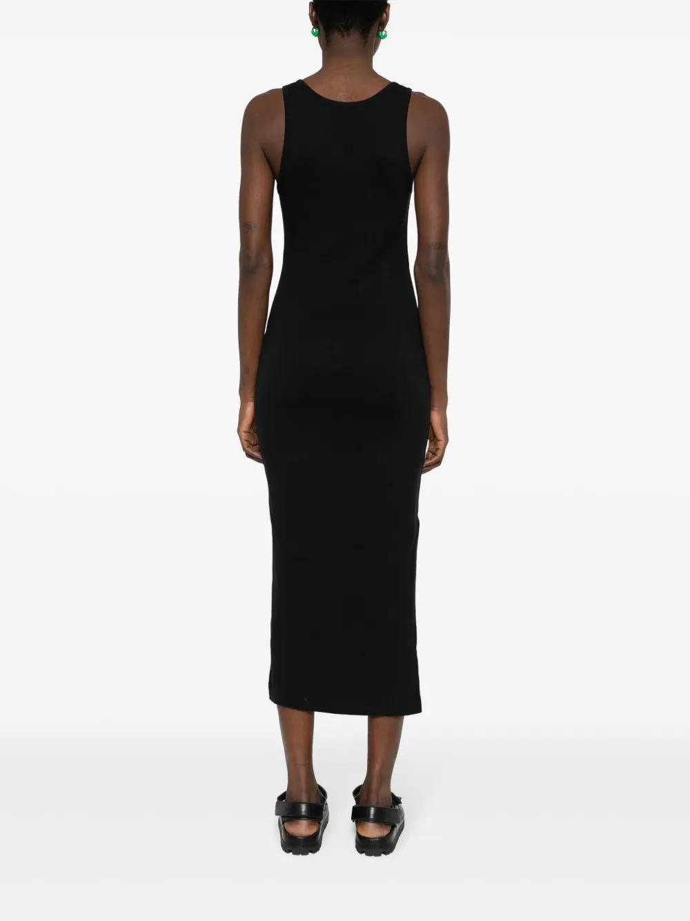 fox-motif ribbed midi dress Product Image
