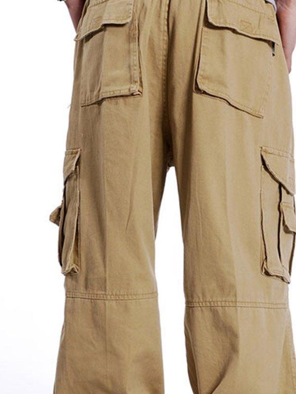 Men's Loose Fit Belted Cargo Pants Product Image