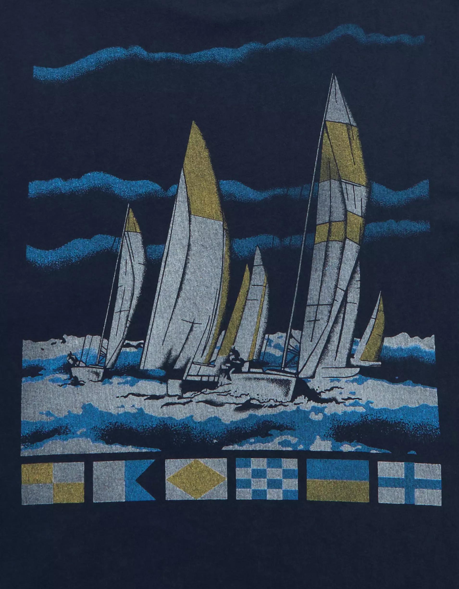 AE Boxy Nautical Graphic T-Shirt Product Image