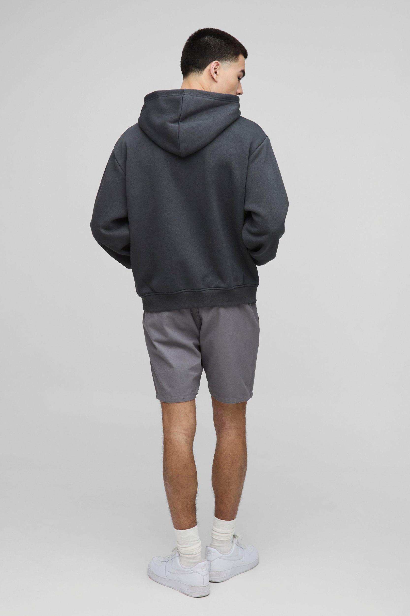 Elasticated Waist Slim Fit Twill Shorts | boohooMAN USA Product Image