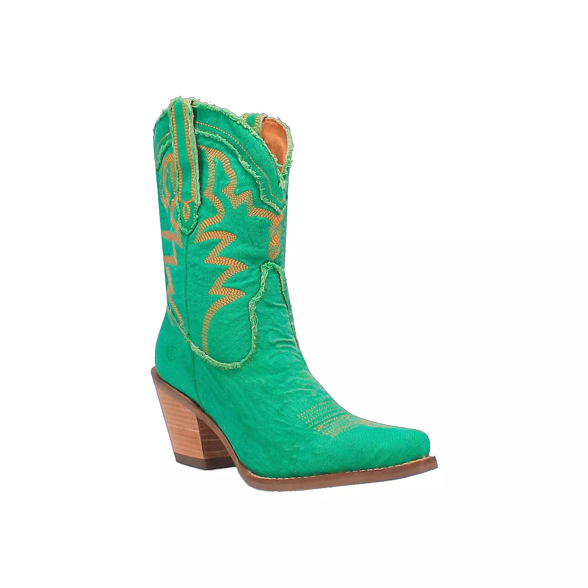 Dingo Yall Need Dolly Women's Western Boots, Size: 8.5, Green Product Image