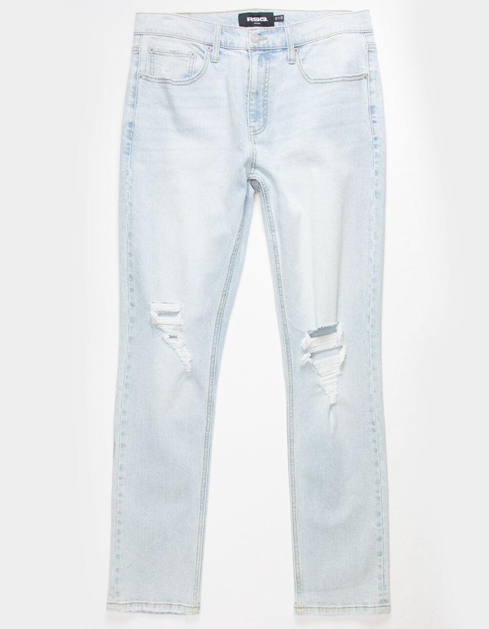 RSQ Mens Slim Taper Jeans - LIGHT BLEACH Product Image